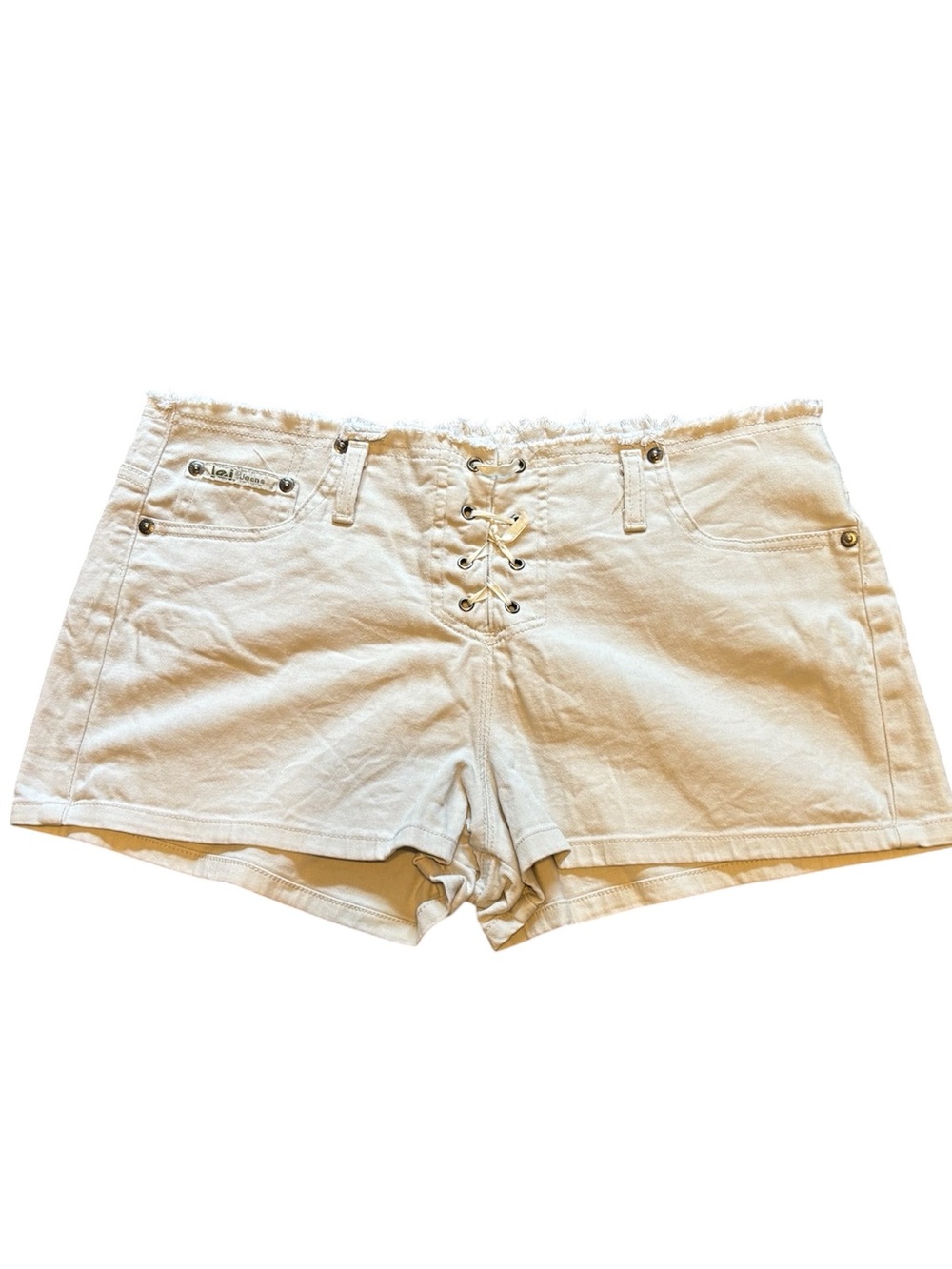 Vintage Lei White Denim Shorts